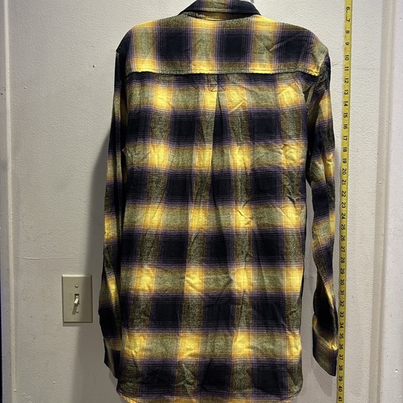 PacSun Purple and Yellow Plaid Shirt - Picture 2 of 3